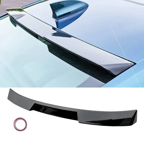 NINTE Roof Spoiler for 2023-2024 Honda Accord ABS Rear Window Spoiler Gloss Black