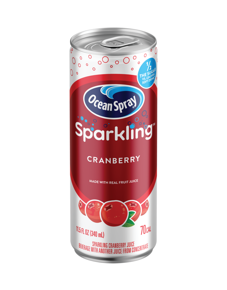 Ocean Spray® Sparkling Cranberry Juice Drink, 11.5 fl oz Cans, 4 Count - image 5 of 7