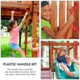 thumbnail image 2 of LEORX Red Abs Material Safe Use Anti-Slip Effect Playground Safety Handle 1Set for Childrens Swing Sets, 2 of 8