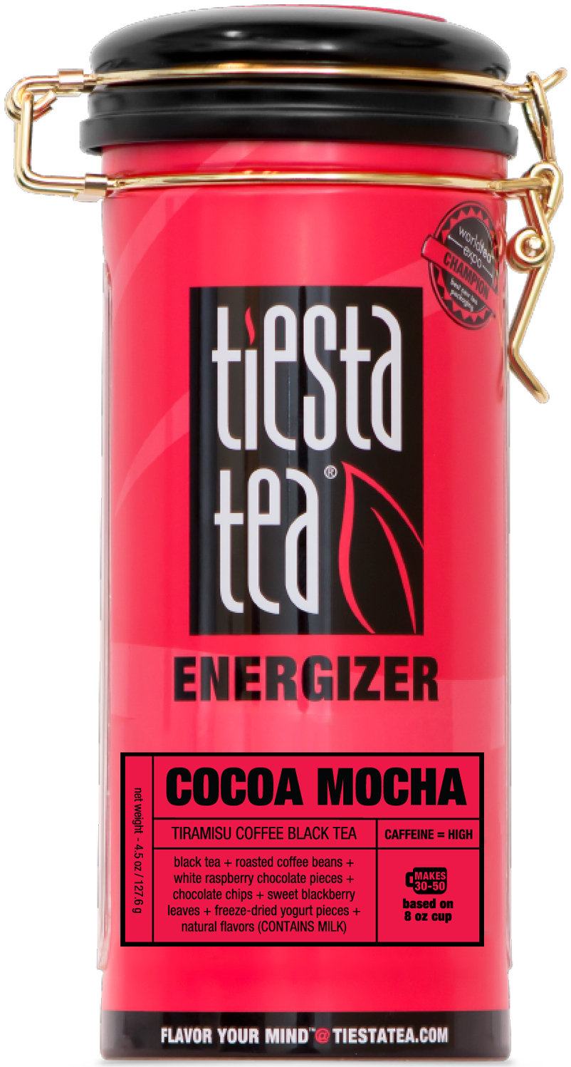 Tiesta Tea Energizer, Cocoa Mocha, Loose Leaf Black Tea Blend, High