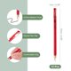 thumbnail image 2 of Uxcell Bolígrafo de Gel Punta Media 0.5mm, Paquete de 12 Bolígrafo de Gel Rojo Suave para Escritura en Casa y Oficina, Toma de Notas, Diario de Negocios, Estilo 7, 2 of 6