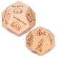 thumbnail image 1 of 2 uds divertidos juegos para parejas, dados de madera para comida, dados para fecha y noche, regalos para el Día de San Valentín, 1 of 9