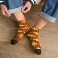 thumbnail image 3 of Pofeuu Dinosaurs and Leaves Print 30cm Socks, Adult Running Hiking Socks for Youth and Adult, 3 of 7