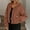 Brown, variant on Women's Trendy Oversize Jacket Solid Color Lapel Long Sleeve Casual Outwear for Fall Winter