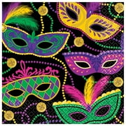 Amscan Mardi Gras Masks Lunch Napkins 16 per Pack 5/Pack (511901)