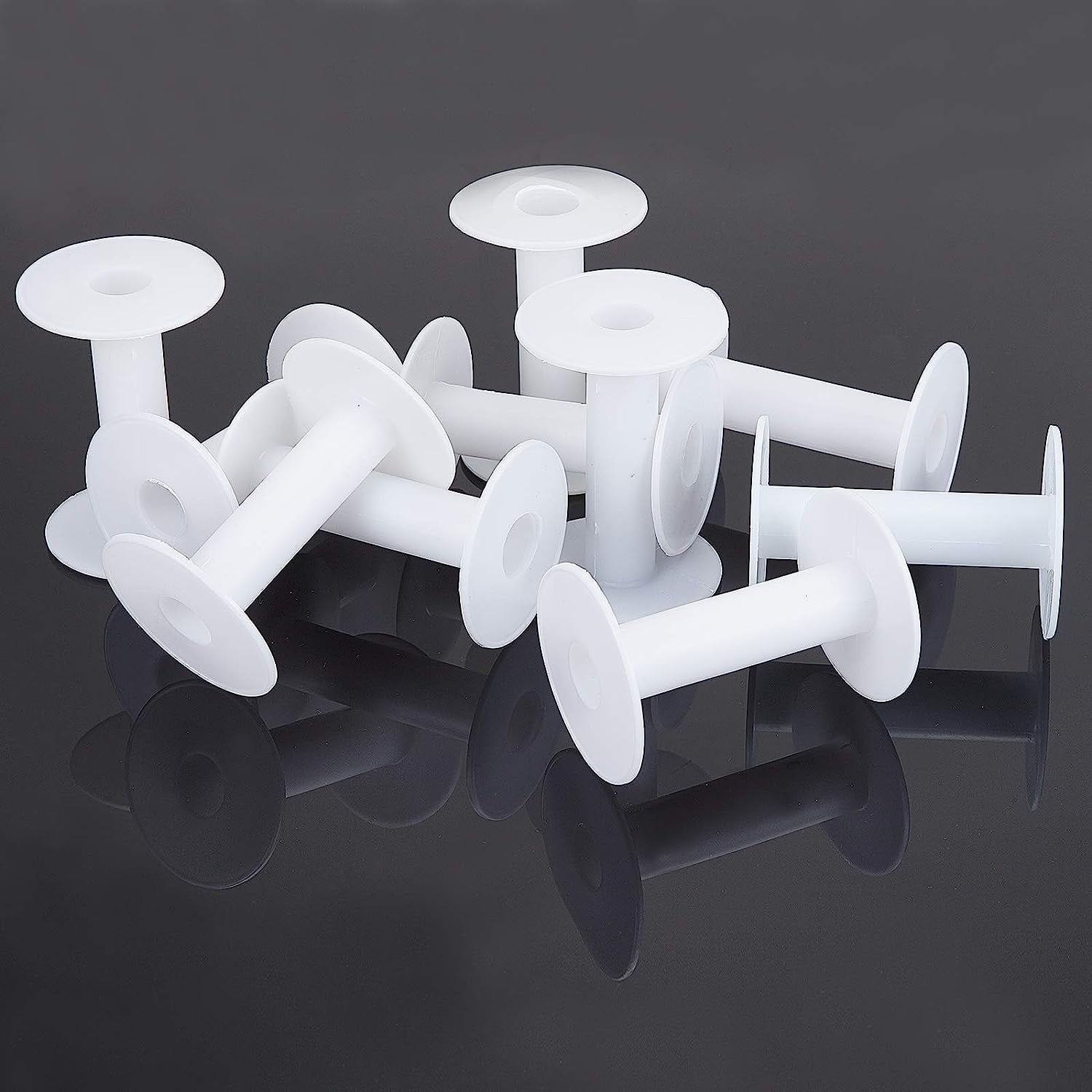 Empty Plastic Bobbins Spools For Thread Ribbon Sewing Accessory Various  Size Nw