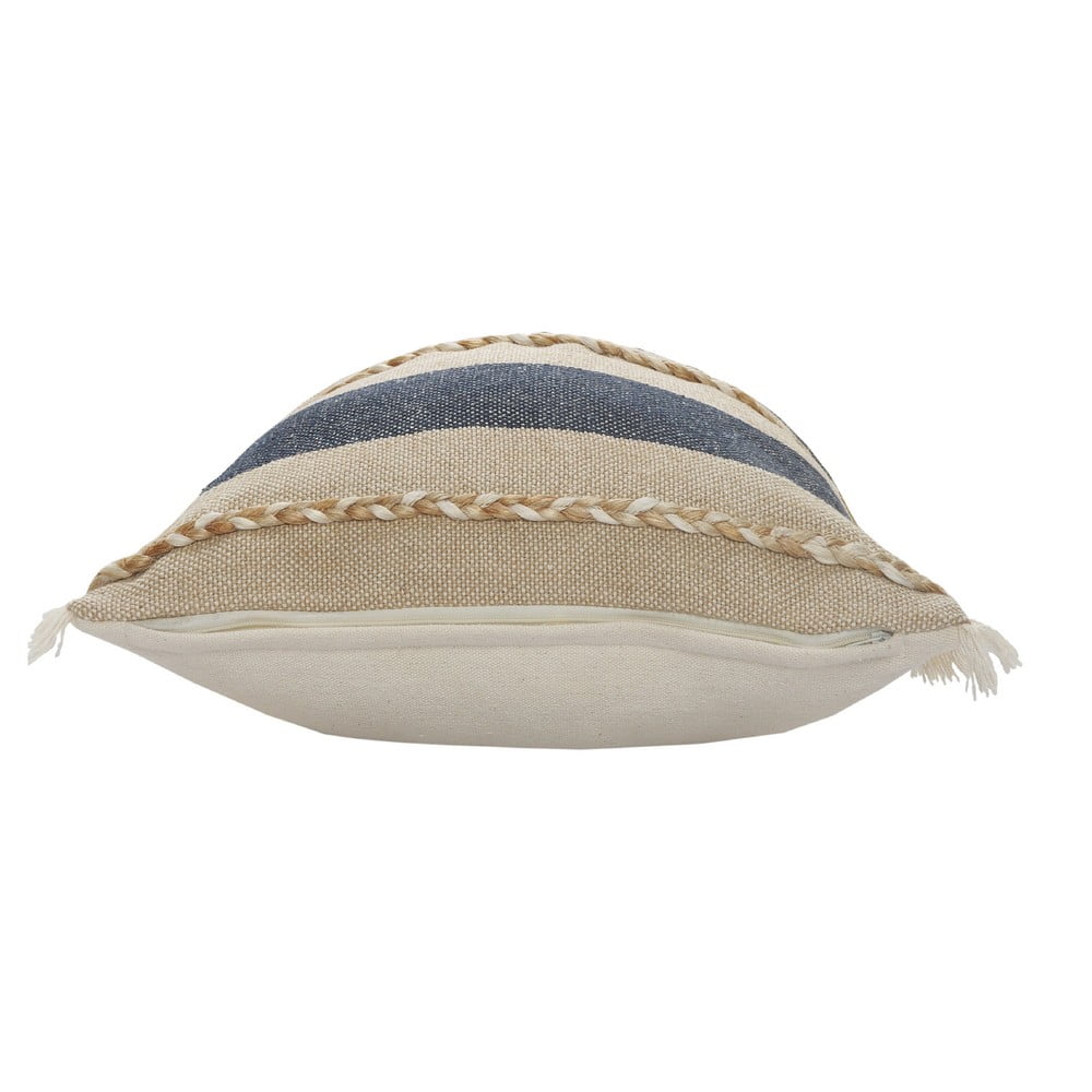Ox Bay Daniel 24" x 24" Denim/Tan Striped Adult Decorative Throw Pillow Cover