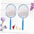 thumbnail image 3 of WEUVEB Badminton Racket for Kids Badminton Racket Set Blue Kids Design 1 Set, 3 of 8