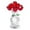 Red, variant on Crystal Rose Figurine Bouquet, Handmade Crystal Rose Ornament, Glass Rose Flower with Vase, Perfect Romantic Gifts for Wife Girlfriend Mom on Valentine's Day Birthday Anniversary