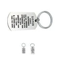 thumbnail image 3 of Stainless Steel Inspirational Tag Keychain Sister Brother You Are Brave Keyring Christmas Graduation Gift Key Chain, 3 of 10