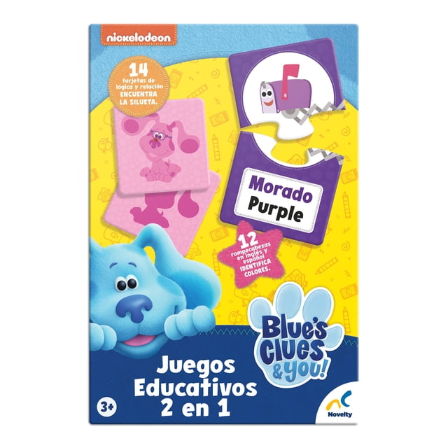 Set Juegos de Mesa Educativos 2 en 1, Bues Clues, Juego en Familia Novelty Novelty