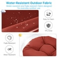 thumbnail image 5 of Millsilo Outdoor Rocking Chair Cushion 44" x 19" x 4", High Back Patio Rocker Replacement Cushion, Water-Repellent, UV Fade-Resistant, Non-Slip Bottom, Red, 5 of 7