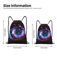 thumbnail image 2 of Kdxio v Print Drawstring Backpack Bag,Waterproof Draw String Back Sack, Gym Drawstring Bags Swim Bag For Unisex, 2 of 5