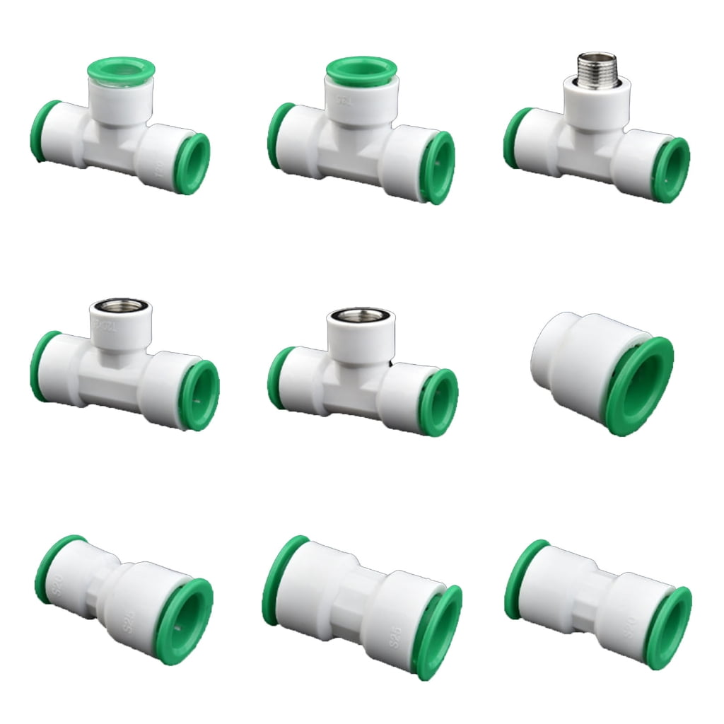 PPRWater Pipe Quick Connector No Welding 20/25PE Hot/Cold Water Pipes Fittings