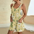 thumbnail image 2 of Pantalones Cortos de Mujer Casual Suspender Impresión Pantalones Cortos de Bolsillo, Pantalones Cortos de Mujer con Bolsillos, 2 of 6