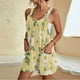 thumbnail image 2 of Pantalones Cortos de Mujer Casual Suspender Impresión Pantalones Cortos de Bolsillo, Pantalones Cortos de Mujer con Bolsillos, 2 of 6