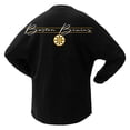 thumbnail image 3 of Women's Fanatics Black Boston Bruins 100th Anniversary Sparkle Spirit Jersey T-Shirt, 3 of 3