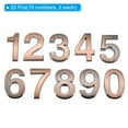 thumbnail image 3 of Uxcell House Numbers 3D Mailbox Numbers 0-9 for Outside, 20Pcs Numbers , Bronze, 3 of 6
