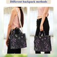 thumbnail image 4 of FORMRS Womens Corduroy Tote Bag Crossbody Shoulder Handbag with Pocket, Gothic Floral Print, 4 of 7