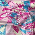 thumbnail image 5 of Ambesonne Colorful Valance Pack of 2, Hearts in Square Shape, 54"X12", Blue Ivory Pink, 5 of 5