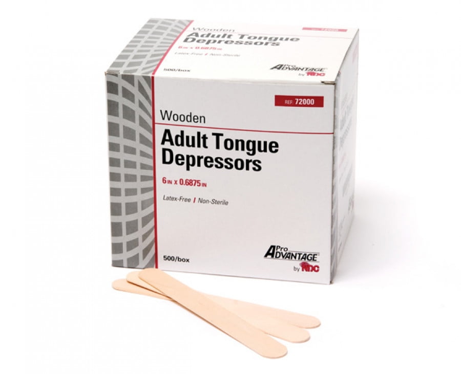 Pro Advantage Tongue Depressors Junior, NonSterile, Box (500 ct