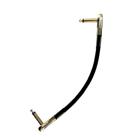 MXR Dunlop Patch Cable 6 inch (~152mm) 1/4" Angled Flat ( pancake ) ends