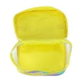 thumbnail image 4 of 1 Pc Women Portable Square Makeup Bag for Vacation Camping Business Travel Yellow, 4 of 4
