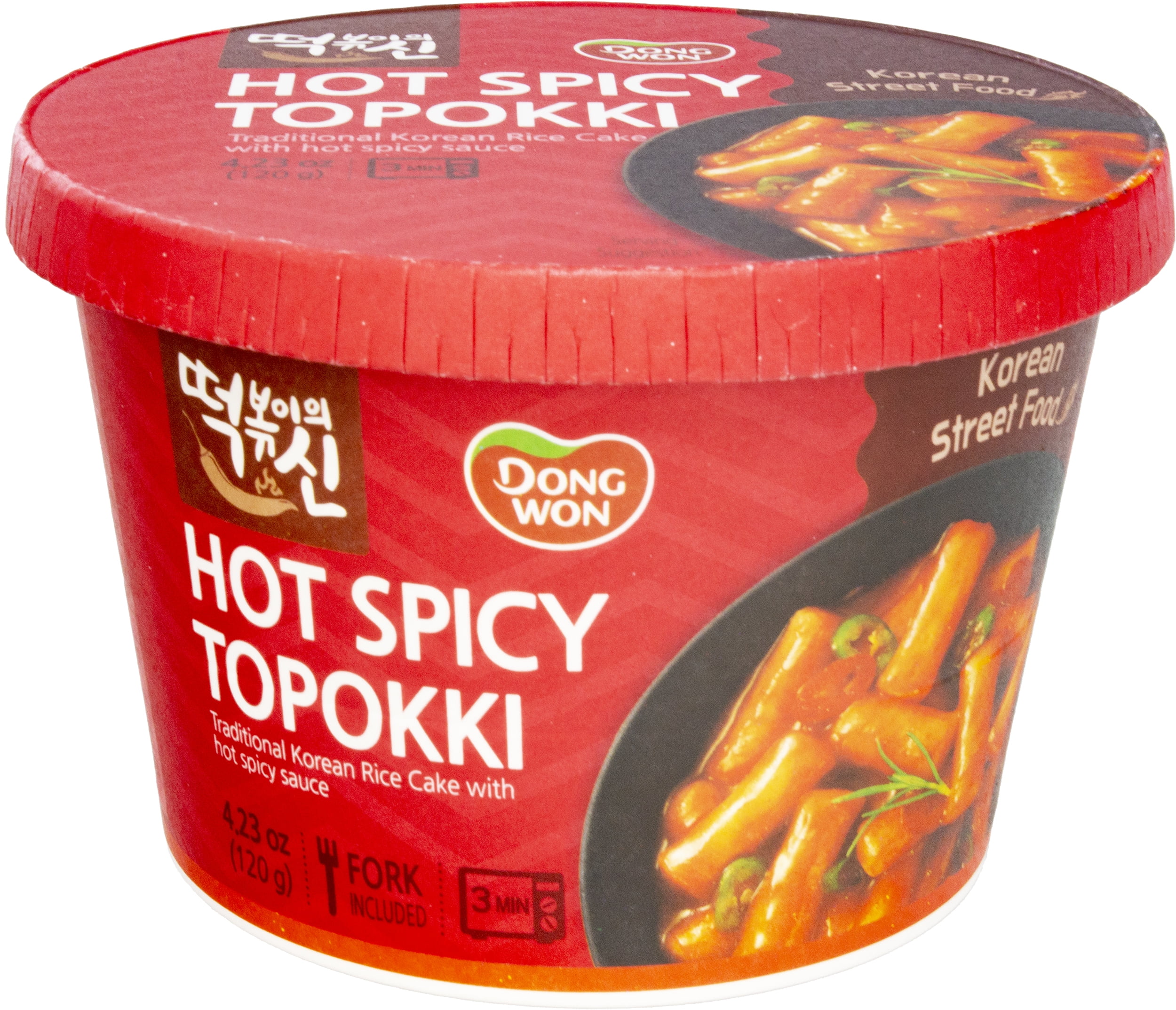 (8 pack) Dongwon Spicy and Sweet Topokki Cup, 4.23 Oz