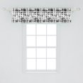 thumbnail image 2 of Ambesonne Black White Window Valance, Abstract Shibori, 54" X 12", Black White, 2 of 3