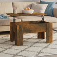 thumbnail image 5 of vidaXL Coffee Table Smoked Oak 79x49x41 cm Engineered Wood, 5 of 5