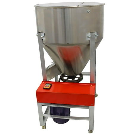 

EQCOTWEA Feed Mixer Food Plastic Dry Powder Granular Stainless Steel Blender 165Lbs