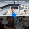 thumbnail image 2 of (Secondhand) Laptop Screen Extender, 14'' Laptop Monitor Extender Plug & Play, 1080P FHD Triple Portable Dual Monitor for 13-17'' Laptops, Compatible with Windows/Mac/Surface/Android/Switch, 2 of 11