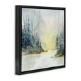 thumbnail image 4 of Stupell Industries Woodland Lake Scene Landscape & Nature Painting Black Floater Framed Canvas Art Print Wall Art, 25 x 25, 4 of 10