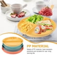 thumbnail image 2 of 4pcs Unbreakable Divided Plates Compartment Plates Reusable Portion Control Plates, 2 of 6