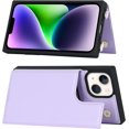 thumbnail image 3 of for iPhone 14 Plus Crossbody Wallet Case with Detachable Adjustable Lanyard Strap & Card Slot Holder,Magnetic Flip Folio Purse,PU Leather Travel Case for Women & Men,6.7 Inch (Purple), 3 of 14
