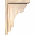 thumbnail image 3 of 7 1/2"W x 10"D x 14"H New Brighton Smooth Corbel w/Backplate, Douglas Fir, 3 of 9