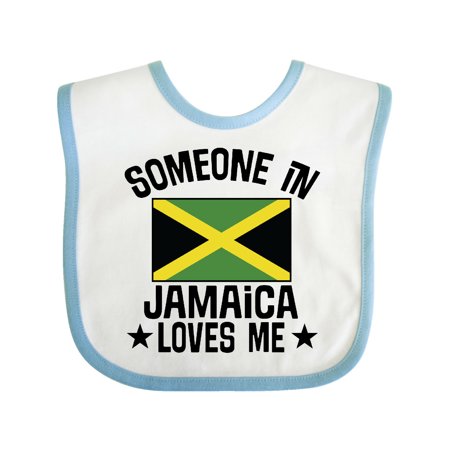 

Inktastic Jamaican Vacation Someone in Jamaica Loves Me Gift Baby Boy or Baby Girl Bib