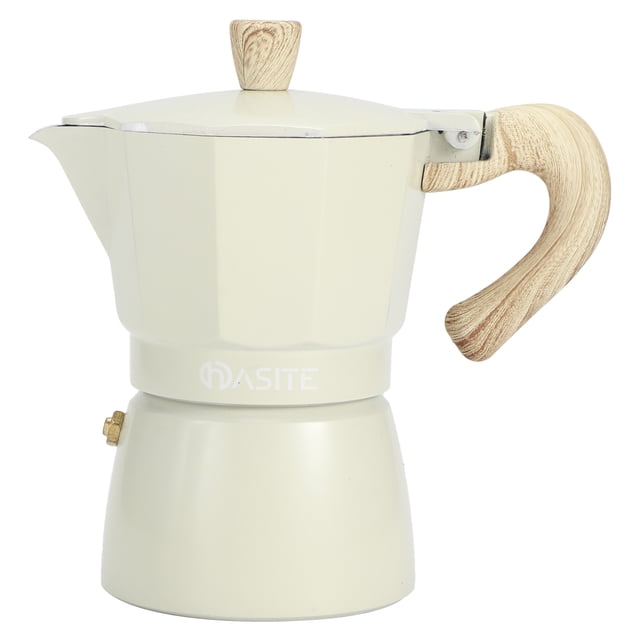 Viccilley Machine à expresso de cuisinière Moka Pot en aluminium cafetière octogonale bouilloire cafetière, 150 ml/300 ml(150 ml)
