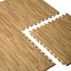 CAP MT-1204WOOD 4-Piece Foam Tile Flooring with Wood Style Pattern