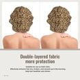 thumbnail image 2 of Disketp Leopard Print Brown Adjustable Sleeping Hair Cap, Hairband Sleeping Cap Turban, Unisex, Available for Curly and Straight Hair, 2 of 6