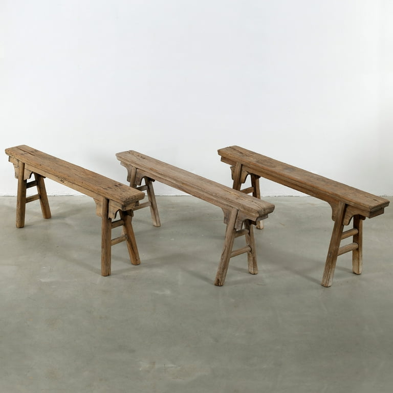 Artissance Indoor Wooden Vintage Noodle Bench, Modern Room Artissance Indoor Wooden Vintage Noodle Bench, Modern Room
