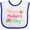 White and Royal, variant on Inktastic Happy Mothers Day with Flowers Boys or Girls Baby Bib
