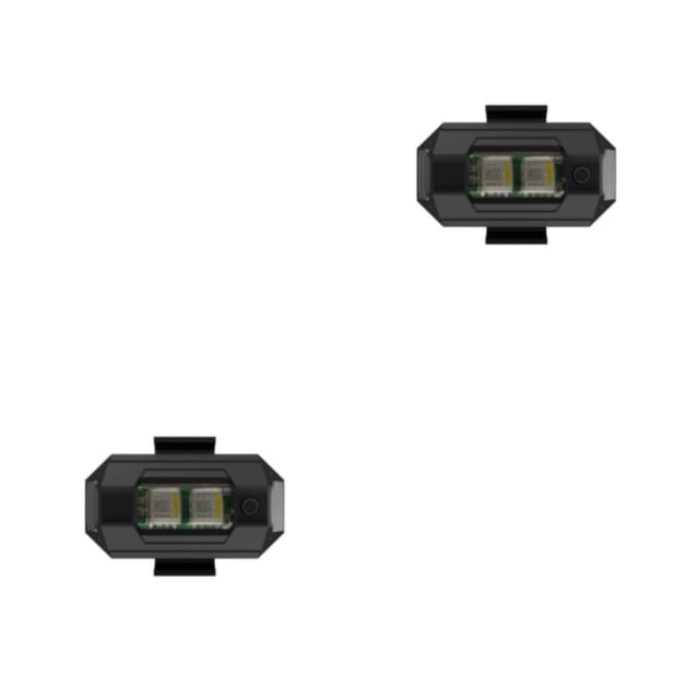 relayinert Universal Motorcycle Warning Light Electric Bike Scooter Rear Lamp Alarming Anti-Collision Taillight Motorbike Modified Show as Picture 2Set