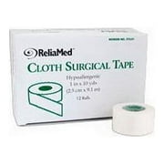 Cardinal Health Essentials Cloth Surgical Tape, 1" x 10yds, Case of 12