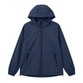 thumbnail image 4 of GUACER Womens Lightweight Hooded Windbreaker Jacket, Waterproof Zip-Up Rain Coat with Pockets for Travel & Hiking, 4 of 9