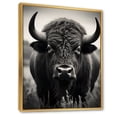 thumbnail image 2 of Designart "Bison Pasture Feasting" Animals Floater Framed Wall Decor, 2 of 7