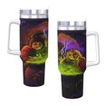 thumbnail image 1 of Vaso Hocus Pocus de 40 oz con asa y pajita Vaso aislado a prueba de fugas con tapa y pajita Hecho de acero inoxidable Base apta para portavasos, 1 of 1