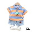 thumbnail image 2 of Qarigey estilo informal para niños, camisa con cuello vuelto, conjunto de pantalones, camisetas para niños y niñas, Kit de pantalones Type2 NO2, 2 of 6