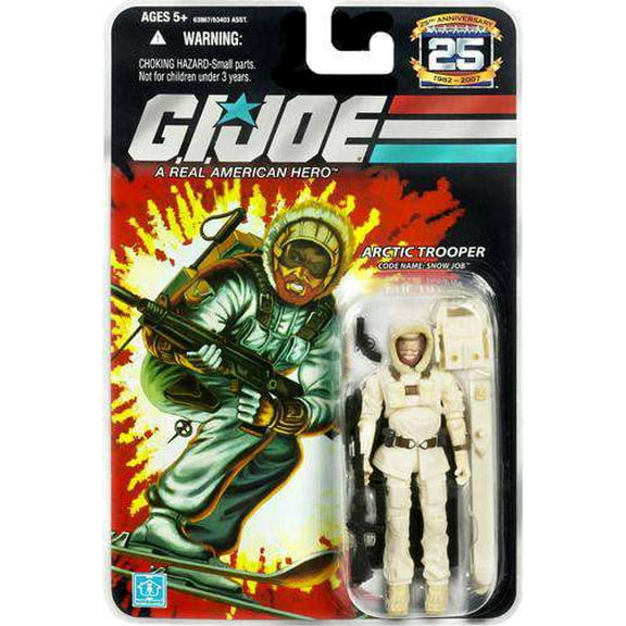 G.I. Joe 25th Anniversary Arctic Trooper Snow Job Figure 2007 Hasbro 63867
