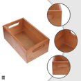 thumbnail image 4 of LEEYNEER Wooden BoxWooden Display Box Rustic Square Wood Box Craft Organizer Desktop Storage Box, 4 of 8